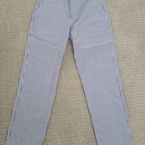 Oscar de la Renta Seersucker Pants